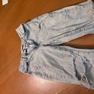 SO Light Wash High Rise Distressed Women's Jeans